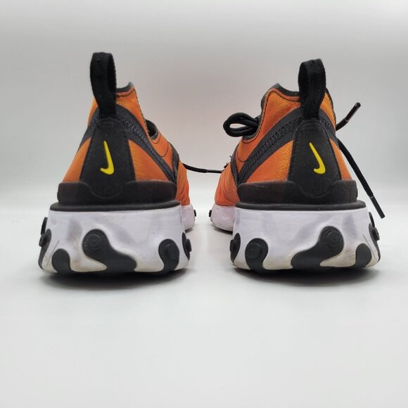 Nike React Element 55 Mens Sneakers Size 10.5 BQ9241 001 Sunrise Orange Black - Picture 15 of 16